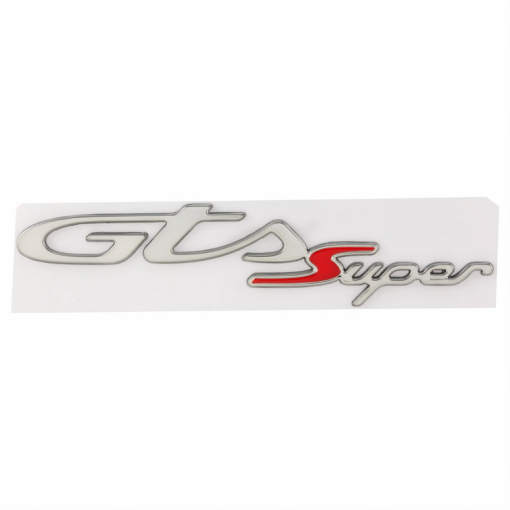 Targhetta "GTS SUPER" cofano destro per Vespa GTS/​GTS Super HPE 125/​300 ('19-) 